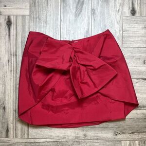 Cameo Ladies Red Bow Front Mini Skirt Size Medium